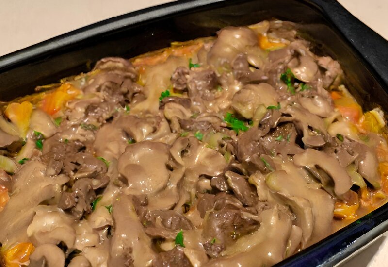 Delicious Mushroom Beef Casserole