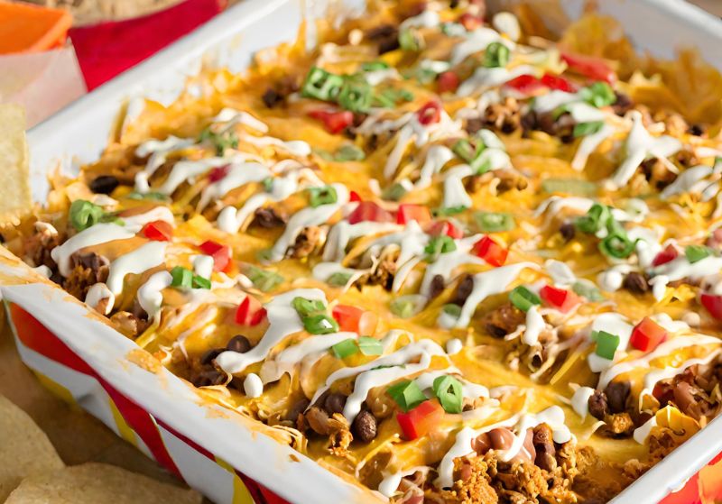 Savory and Simple Walking Taco Bake Recipe - recipesmooth