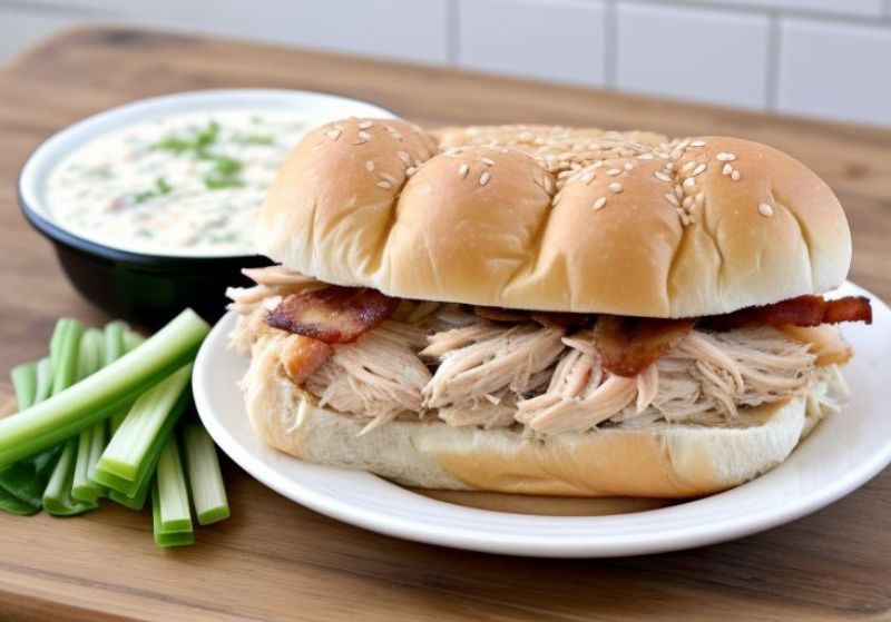 Slow Cooker Chicken Bacon Ranch Sandwiches Recipesmooth 3924